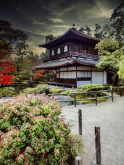 Beautiful Kyoto Silver Temple Ginkakuji Architecture Landscape Nature Japan
