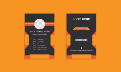 id card design,Modern and minimalist id card template,design with 3 color,ID Card Layout with Colorful Elements.
creative id card design
