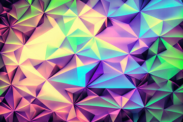 Fototapeta premium Abstract sparkle hologram colorful background, futuristic technology AI Generated