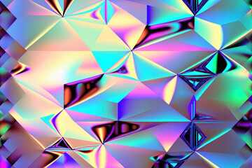 Abstract sparkle hologram colorful background, futuristic technology  AI Generated