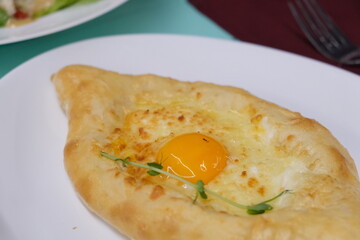 Khachapuri in Adjarian in the form of 