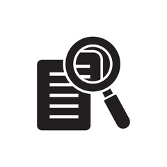 document search icon design vector template