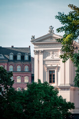 Naklejka premium Historic facades in Lund Sweden