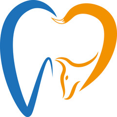 Fuchs als Zahn, Fuchs, Zahnpflege, Tier, Logo