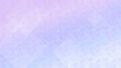 Abstract background of pinkish light purple and light blue triangles and tilted squares. Full frame triangular shape geometric background for business card, banner, flyer or template. Copy space.