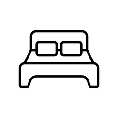 bed icon vector design template in white background