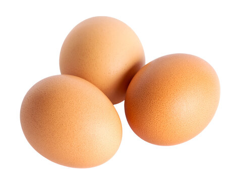 Eggs isolated on transparent background. Png format