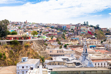 valparaiso, chile. 9th january, 2023: street view of valpairaso city, chile