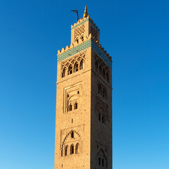 Fototapeta premium Vertical view of Koutoubia mosque, Marrakech