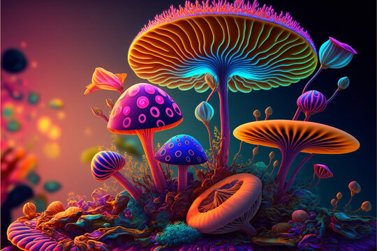 Trippy Shroom Wallpaper Hd
