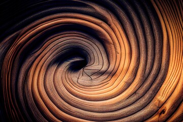 Fototapeta premium Realistic dark wood pattern. Generative art