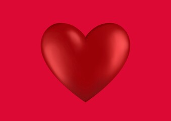 red heart for valentine