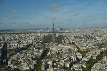 Fototapeta na wymiar View on Eiffel Tower, Paris, France