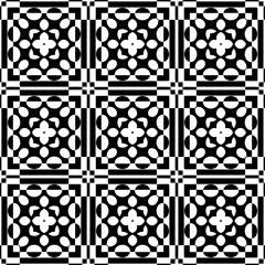 Vector pattern in geometric ornamental style. Black and white color.Seamless repeat pattern.Simple geo all over print block for apparel textile, ladies dress, fashion garment, digital wall paper.