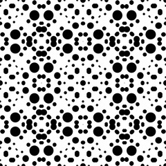 Vector pattern in geometric ornamental style. Black and white color.Seamless repeat pattern.Simple geo all over print block for apparel textile, ladies dress, fashion garment, digital wall paper.