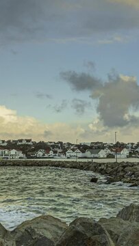 Verticel Timelapse of  the coast of western Norway