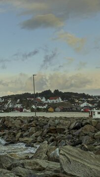 Verticel Timelapse of  the coast of western Norway
