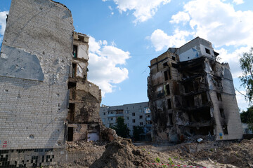 Russian air force dropped bombs and destroyed buildings, killed civilians