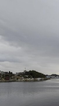 Verticel Timelapse of  the coast of western Norway