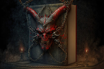 Demon book, generated by ai