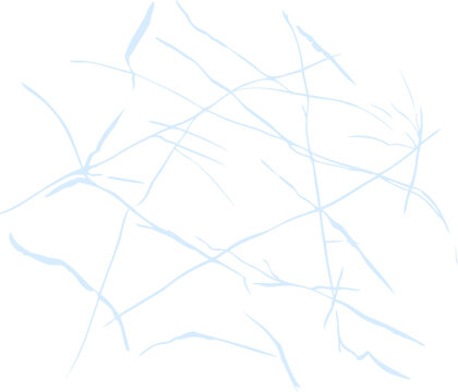 Ice crack realistic sketch Black line isolated no white. Fissure broken earth effect transparent background. Icy scratches. Lightning flat doodle. Kintsugi craquelure Japanize art Vector illustration