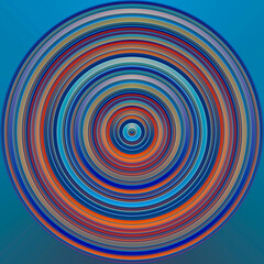 abstract colored circle lines motion blurred