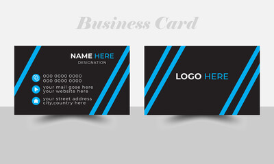 Business card template, modern business card, creative and corporate template, modern name card and business card.
