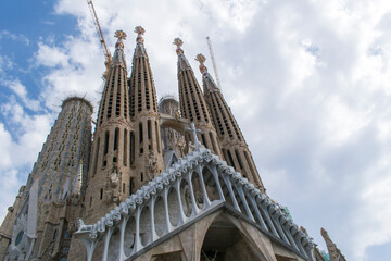 Fototapeta premium Sagrada Familia city