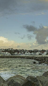 Verticel Timelapse of  the coast of western Norway