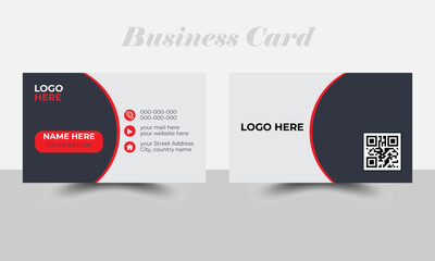 Modern business card design . double sided business card design template, minimalist business card, Creative and Clean Modern Business Card Template.