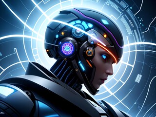 artificial intelligence, human like cyborg, android, futuristic technology, near future androids