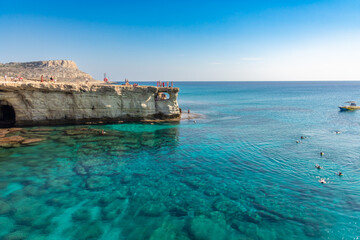sea caves of Cape Greco (Capo Greco), Aya Napa, Cyprus