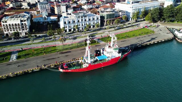 Sea Port In Batumi City