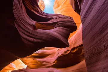 Foto op Canvas antelope canyon in arizona - background travel concept  © emotionpicture
