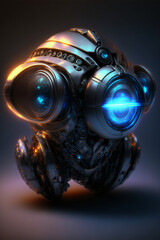 Little futuristic robot