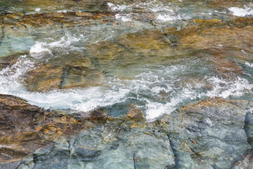 river water moving over rocks