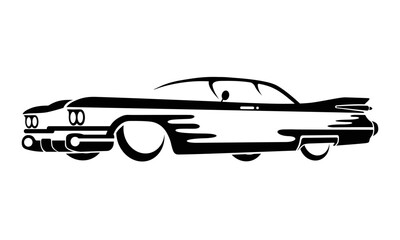 Car Silhouette - Vector for logo, icons, illustration, coloring book … – Auto garage dealership brand identity design elements.