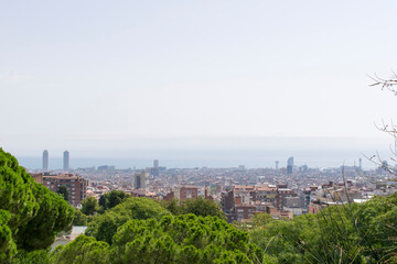 Fototapeta na wymiar panorama of the Barcelona