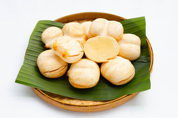 Toddy palm on white background.