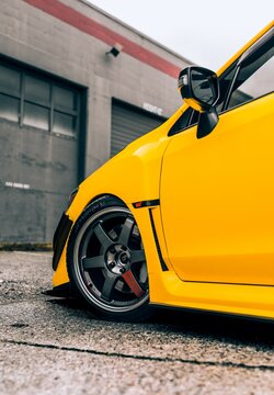 Seattle, WA, USA
January 14, 2023
Yellow Subaru STI parked