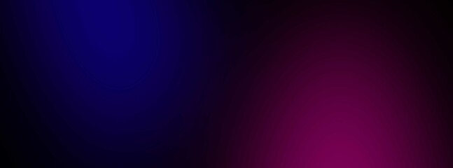 Abstract blurred gradient design studio background in blue magenta colors. Colorful smooth banner template. Used to display product, advertisement website concept. Magic space banner. Romantic style