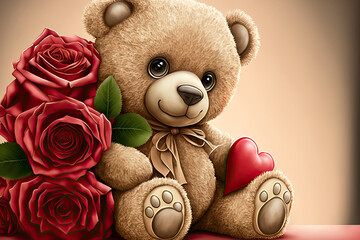 Valentine's day greeting card, Generative AI