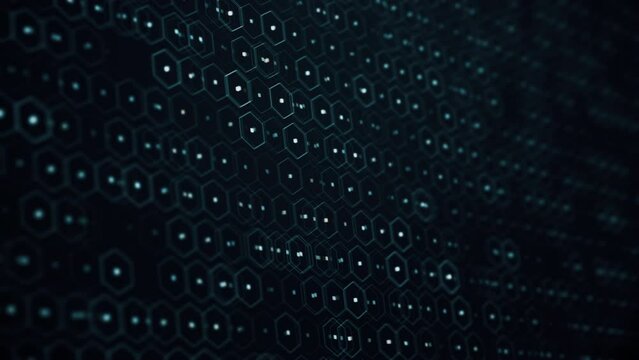 animated digital background, 3D abstract futuristic animation
