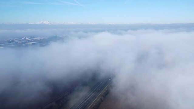 Aerial View Of The Beltway, Cuggiono, Italy
