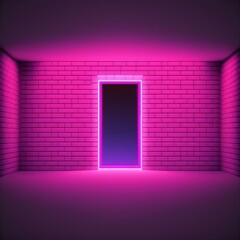 purple wall with light