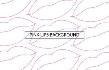 Pink lips background.