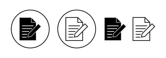 Note icon vector for web and mobile app. notepad sign and symbol