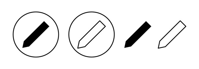 Pencil icon vector for web and mobile app. pen sign and symbol. edit icon vector