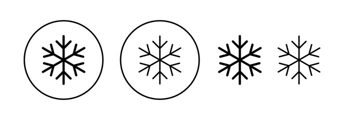 Snow icon vector for web and mobile app. snowflake sign and symbol