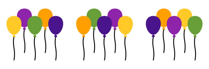 Balloons in flat style isolated © Pure Imagination